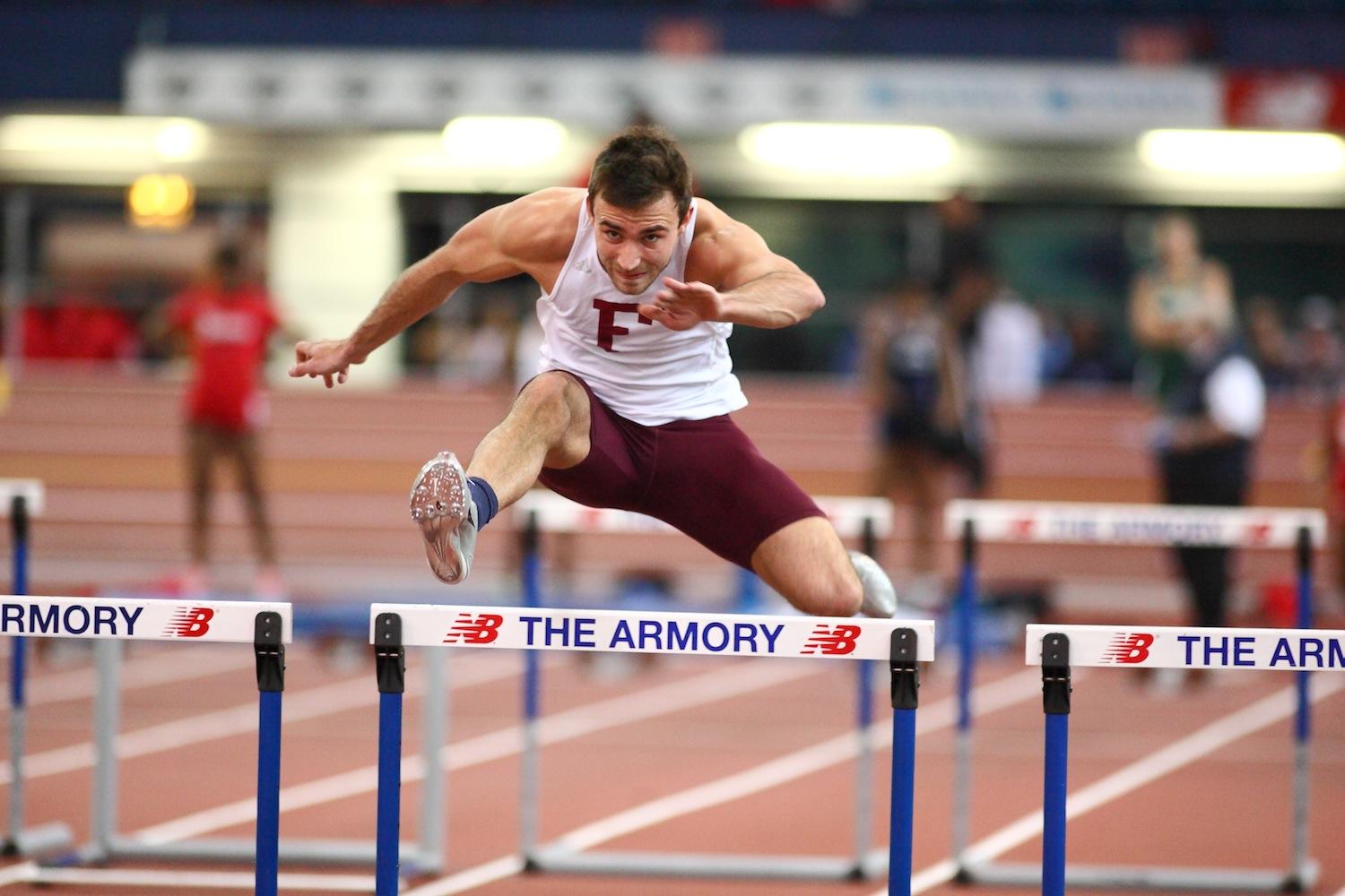 Sam Houston, FCRH ’14, earned Second Team All-Atlantic 10 honors with his second-place finish in the heptathlon. (Courtesy of Fordham Sports)
