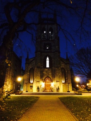 The Fordham University Church at Fordham College at Rose Hill. (Lauren Macdonald / The Observer) 