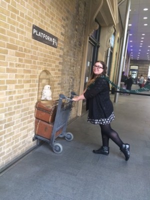Marissa on her way to Hogwarts (PHOTO COURTESY OF MARISSA SBLENDORIO)