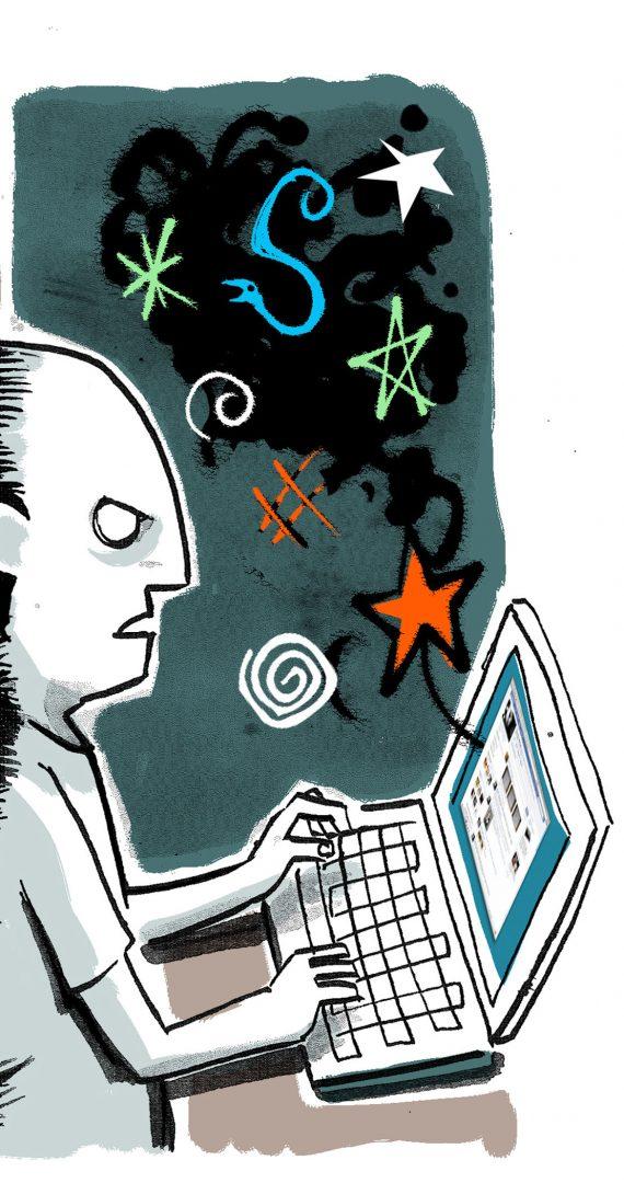 ILLUSTRATION: Two-faced employee