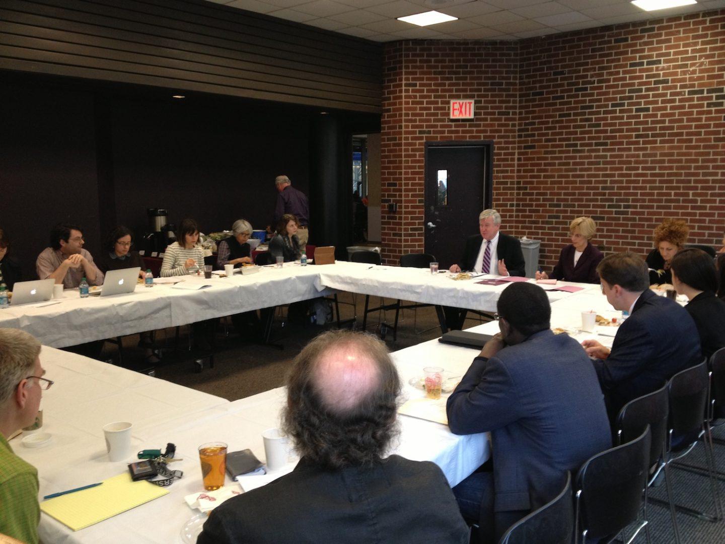 College Council, held on April 18 in the South Lounge. (Brianna Godshalk/ The Observer)