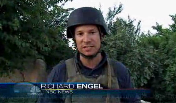 Richard Engel in Afghanistan, from a report on June 13, 2010 for "NBC Nightly News." Engel will be this year's commencement speaker. (Screenshot courtesy of NBCNews.com)