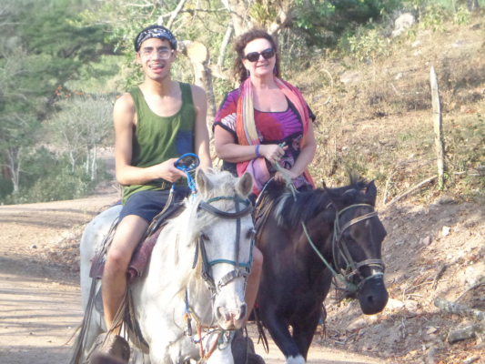 Global Outreach board member Jamie Rodriguez on a trip to Nicaragua. (Courtesy of Jamie Rodriguez)