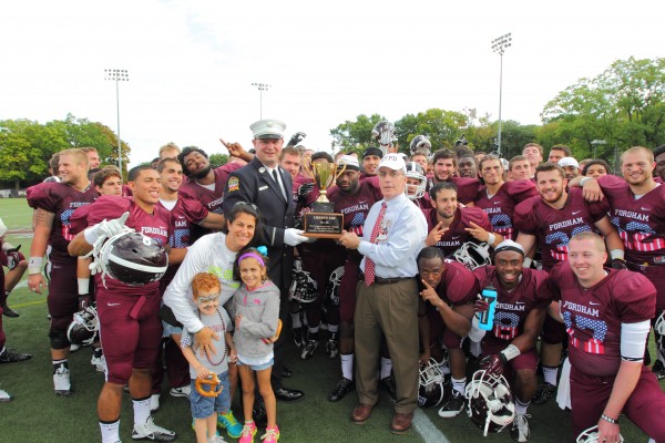 After winning the Liberty Cup against Columbia, Fordham improved to 5-0 by beating Saint Francis Courtesy of Fordham sports