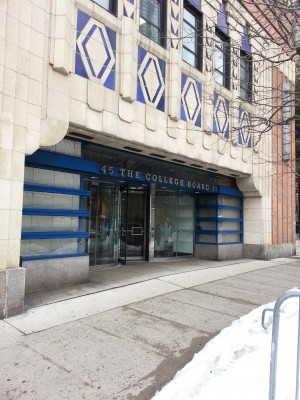 The College Board Building, located across the street of FCLC, was recently acquired by Fordham University. (Kara Jagdeo/The Observer)