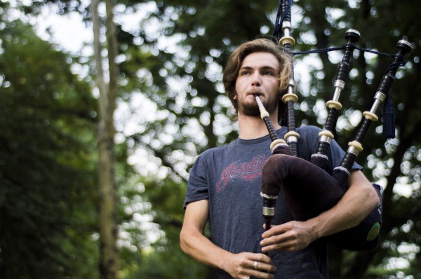 Tyler Tagliaferro, FCLC '17, practices in Central Park. (Ian McKenna/The Observer)