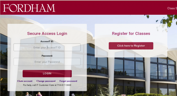 photo courtsey of Fordham IT department Some students do not think placeholders are an adequate way to maintain registration fairness. (Photo courtesy of Fordham IT department)