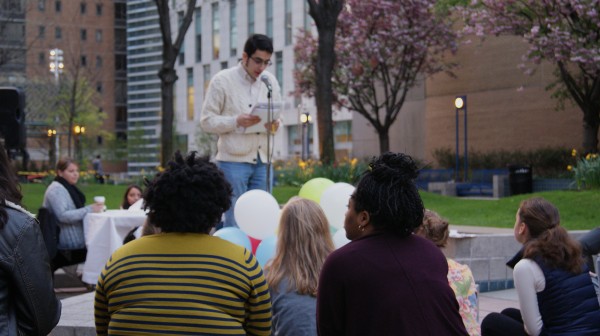 Ian Schaefer, FCLC '17, also particpated in planning the event and performing reflections. 