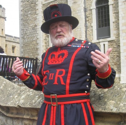 George The Yeoman Warder at The Tower of London (PHOTO COURTESY OF MARISSA SBLENDORIO)