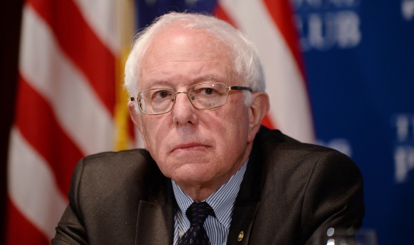 Vermont Senator Bernie Sanders speaks at a National Press Club luncheon March 9, 2015 in Washington, D.C. The growing popularity of Bernie Sanders in the U.S. and the rise of Jeremy Corbyn as leader of the opposition in the UK indicates a shift in public opinion away from a strictly capitalist economy. (OLIVIER DOULIERY/ABACA PRESS VIA TNS)