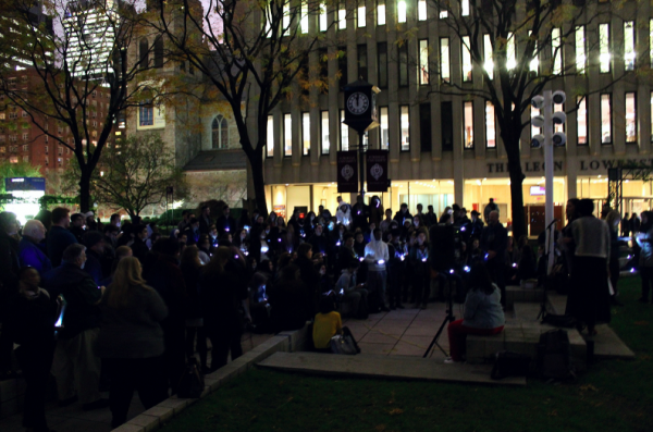 The vigil was organized in light of the recent terror attacks. (ANA FOTA/THE OBSERVER)