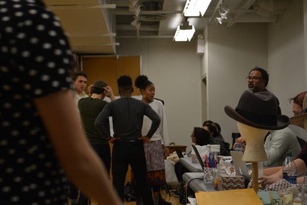 A behind the scenes look at the cast of "The Luck of the Irish" rehearsing during tech. (ADRIANA BALSAMO-GALLINA/ THE OBSERVER)