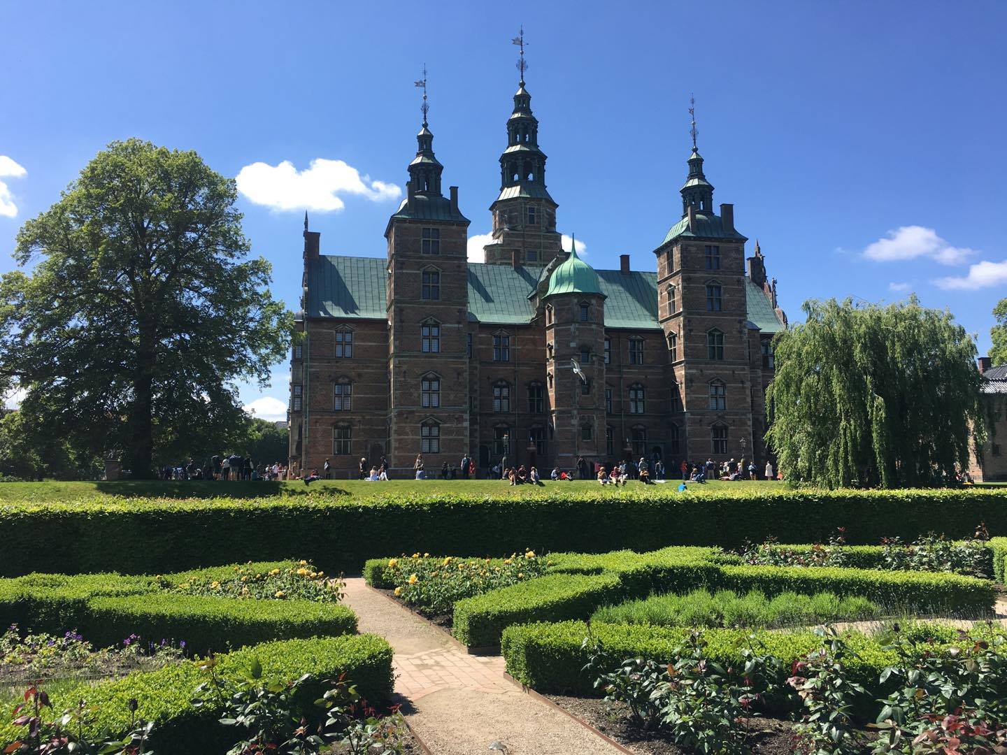 A view from the garden leading up to Rosenborg Castle. (MIRANDA POWERS/ THE OBSERVER)