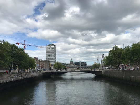 Crossing the River Liffey via the O'Connell Bridge. (ERIKA ORTIZ/THE OBSERVER)