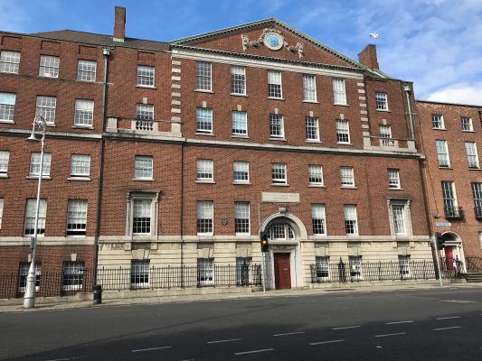 The outside of the National Maternity Hospital in Dublin, Ireland. (ERIKA ORTIZ/THE OBSERVER)