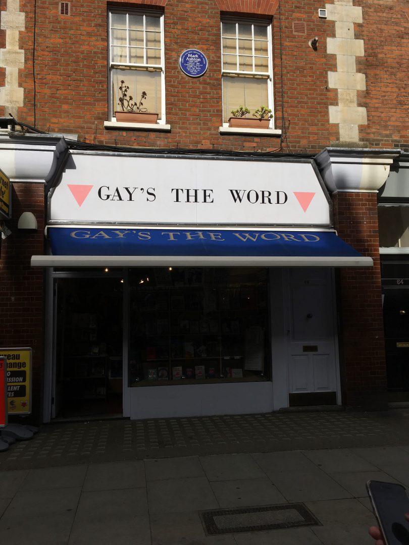 The outside of Gay's The Word, London's only LGBT bookstore. (NADINE SANTORO/ THE OBSERVER)