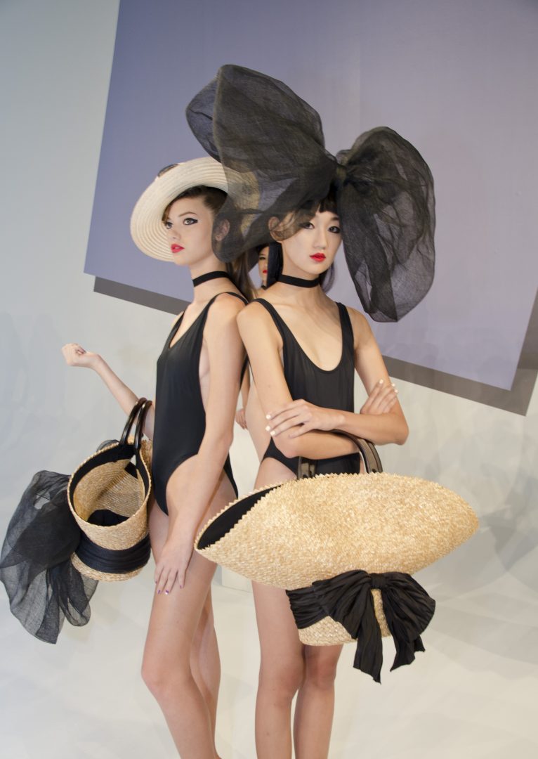 Models pose backstage and on display at the whimsical Eugenia Kim presentation at Pier 59 Studios on September 9, 2017 in NYC. (ANDRONIKA ZIMMERMAN/ THE OBSERVER)
