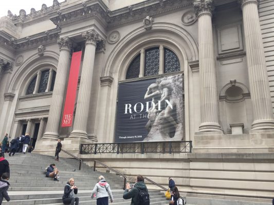 A sign for the exhibit on the exterior of the MET. (MARIELLE SARMIENTO/THE OBSERVER)